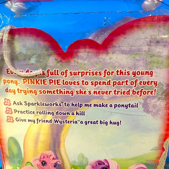 MY LITTLE PONY G3 VTG 2003 GLITTER CELEBRATION WAVE 1 PINKIE PIE w/CHARM & BRUSH - Picture 16 of 16